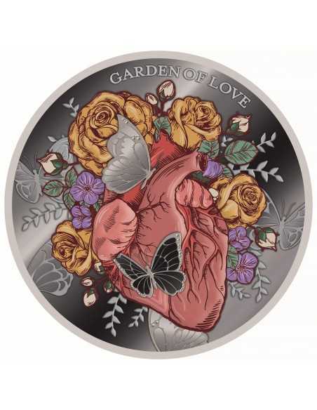 GARDEN OF LOVE Silver Coin 500 Francs Cameroon 2023 - Coins & More - Cameroun