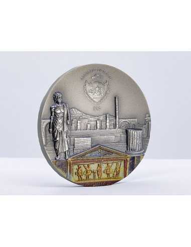 POMPEII VOLCANO ERUPTION Fury of Nature 2 Oz Silver Coin 10$ Palau 2023 - Coins & More - Palau