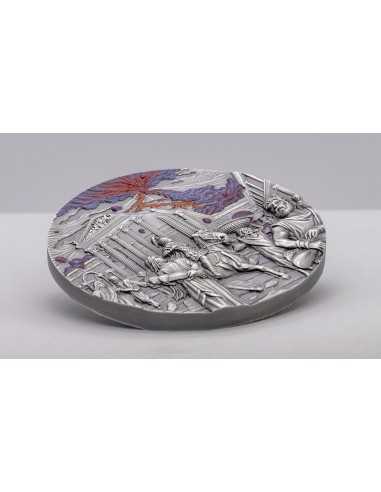 POMPEII VOLCANO ERUPTION Fury of Nature 2 Oz Silver Coin 10$ Palau 2023 - Coins & More - Palau