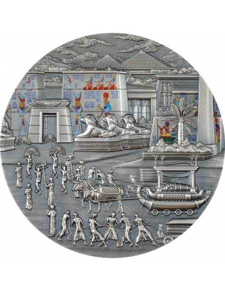 EGYPTIANS Afterlife Rites of Passage 2 Oz Silver Coin 10$ Palau 2023 - Coins & More - Palau