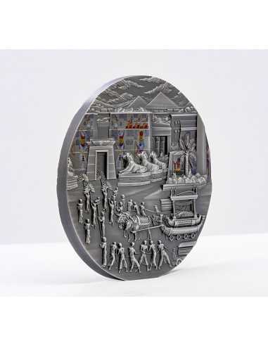 EGYPTIANS Afterlife Rites of Passage 2 Oz Silver Coin 10$ Palau 2023 - Coins & More - Palau