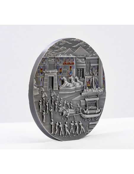 EGYPTIANS Afterlife Rites of Passage 2 Oz Silver Coin 10$ Palau 2023 - Coins & More - Palau