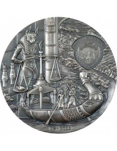 EGYPTIANS Afterlife Rites of Passage 2 Oz Silver Coin 10$ Palau 2023 - Coins & More - Palau