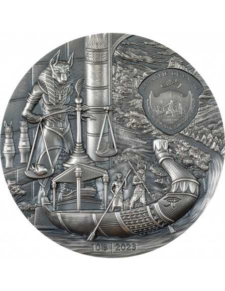 EGYPTIANS Afterlife Rites of Passage 2 Oz Silver Coin 10$ Palau 2023 - Coins & More - Palau