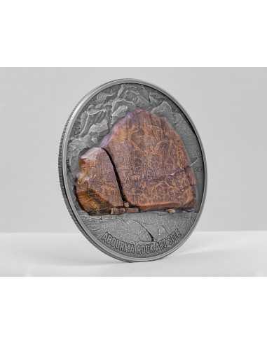ABOURMA ROCK ART Prehistoric Art 3 Oz Silver Coin 200 Francs Djibouti 2023 - Coins & More - Africa