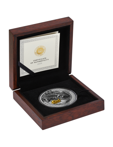 EAGLE Hunting in the Wild 2 Oz Silver Coin 10 Cedis Ghana 2023 - Coins & More - Ghana