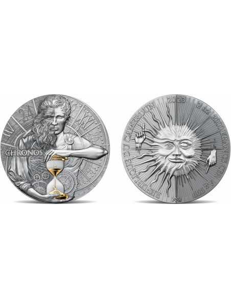 CHRONOS Dual Essence 2 Oz Silver Coin 2000 Francs Cameroon 202300 Francs Cameroon 2023 - Coins & More - Camerun