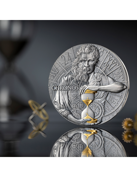 CHRONOS Dual Essence 2 Oz Silver Coin 2000 Francs Cameroon 2023