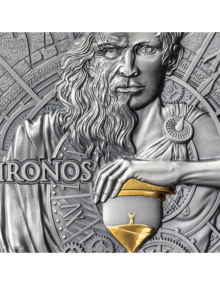 CHRONOS Dual Essence 2 Oz Silver Coin 2000 Francs Cameroon 2023
