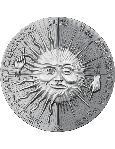 CHRONOS Dual Essence 2 Oz Silver Coin 2000 Francs Cameroon 202300 Francs Cameroon 2023 - Coins & More - Camerun