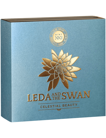 LEDA AND THE SWAN Celestial Beauty 2 Oz Silver Coin 2000 Francs Cameroon 2023 - Coins & More - Kamerun