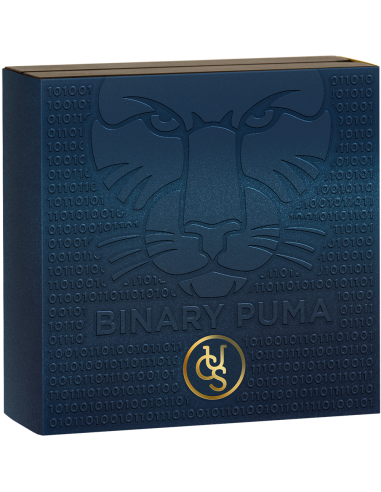 BINARY PUMA Cryptocurrency 2 Oz Silver Coin 0,001 Ether United Crypto States 2023 - Coins & More - Monedas por País