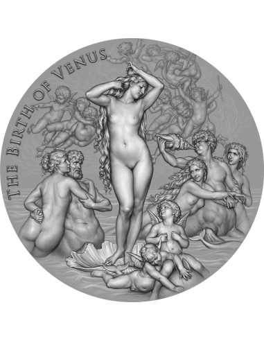 BIRTH OF VENUS Celestial Beauty 1 Kg Kilo Silver Coin 10000 Francs Cameroon 2023Coin 2000 Francs Cameroon 2021