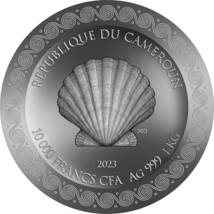 BIRTH OF VENUS Celestial Beauty 1 Kg Kilo Silver Coin 10000 Francs Cameroon 2023Coin 2000 Francs Cameroon 2021 2