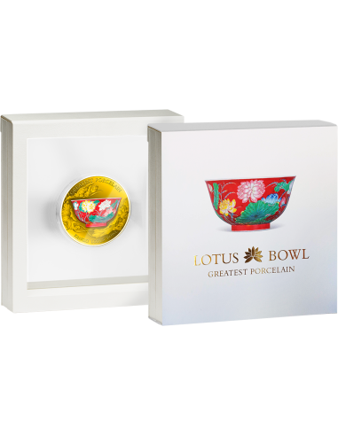 LOTUS BOWL Greatest Porcelain 2 Oz Silver Coin 10 Cedis Ghana 2023 - Coins & More - Ghana