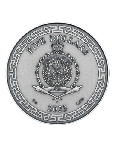 CHINESE DRAGON ART 2 Oz Silver Coin 5$ Niue 2023 - Coins & More - Niue