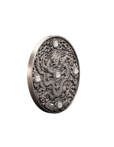 CHINESE DRAGON ART 2 Oz Silver Coin 5$ Niue 2023 - Coins & More - Niue