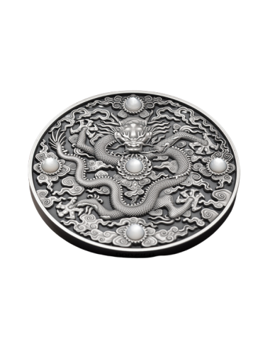 CHINESE DRAGON ART 2 Oz Silver Coin 5$ Niue 2023 - Coins & More - Niue