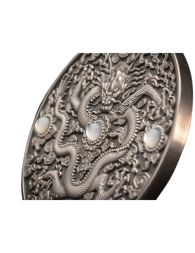 CHINESE DRAGON ART 2 Oz Silver Coin 5$ Niue 2023 - Coins & More - Niue