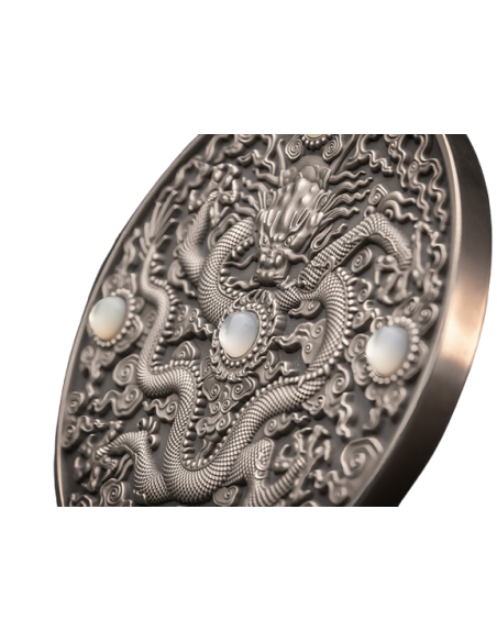 CHINESE DRAGON ART 2 Oz Silver Coin 5$ Niue 2023 - Coins & More - Niue