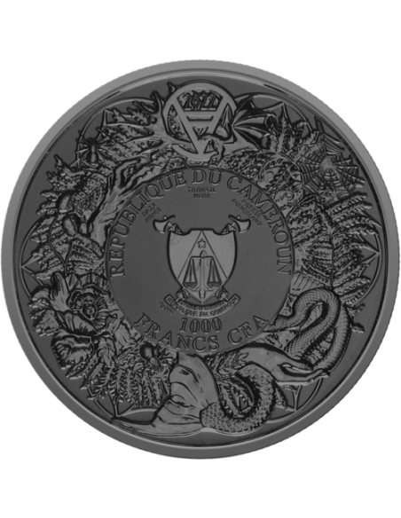 RUSALKA Slavic Bestiary Multimetal 2 Oz Silver Coin 1000 Francs Cameroon 2023