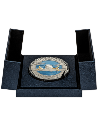 MECHANICAL FLIGHT 120th Anniversary Silver Coin 10$ Barbados 2023 - Coins & More - Barbade