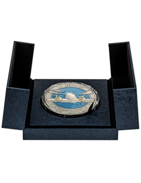 MECHANICAL FLIGHT 120th Anniversary Silver Coin 10$ Barbados 2023 - Coins & More - Barbade