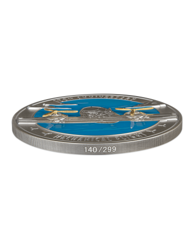 MECHANICAL FLIGHT 120th Anniversary Silver Coin 10$ Barbados 2023 - Coins & More - Barbade