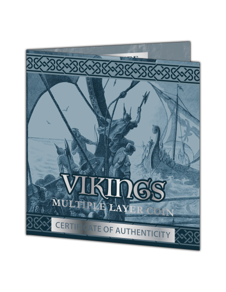 VIKINGS Multiple Layer 1 Kg Kilo Silver Coin 25$ Samoa 2023