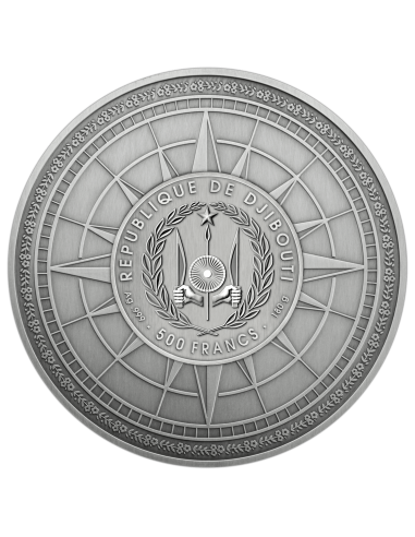 AROUND THE WORLD IN 80 DAYS 150th Anniversary Silver Coin 500 Francs Djibouti 2023 - Coins & More - Africa