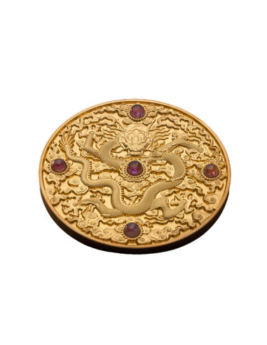 CHINESE DRAGON ART Gilded 2 Oz Silver Coin 5$ Niue 2023 - Coins & More - Niue