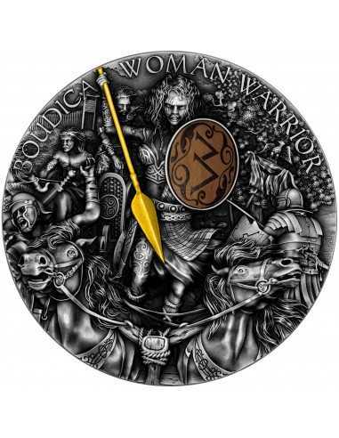 BOUDICA Woman Warrior 2 Oz Silver Coin 5$ Niue 2022 - Coins & More - Niue