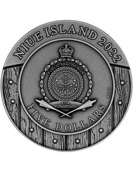 BOUDICA Woman Warrior 2 Oz Silver Coin 5$ Niue 2022 - Coins & More - Niue