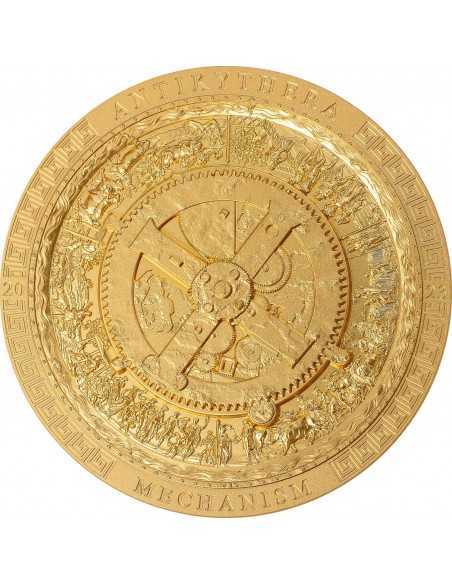 ANTIKYTHERA MECHANISM Archeology Symbolism Gilded 3 Oz Silver Coin 20$ Cook Islands 2023 - Coins & More - Isole Cook