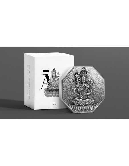 AKASAGARBHA 5 Oz Silver & 28.5 Oz Copper Coin 25000 Francs Chad 2020 - Coins & More - Camerún