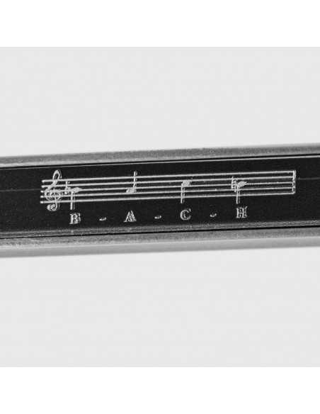 JOHANN SEBASTIAN BACH Musical b Note Shaped 1 Oz Silver Coin 5000 Francs Chad 2023 - Coins & More - Chad
