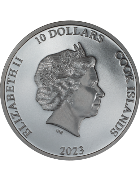 TRAIN Steam Dream 2 Oz Silver Coin 10$ Cook Islands 2023 - Coins & More - Isole Cook