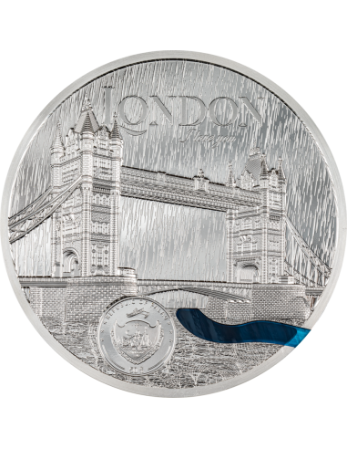 LONDON Tiffany Art Metropolis 1 Kg Kilo Edition Silver Coin 50$ Palau 2023 - Coins & More - Palau