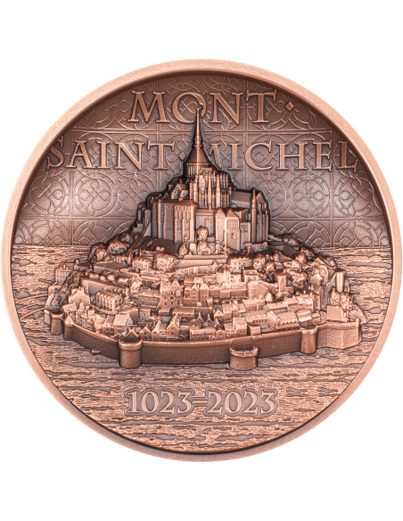 MONT SAINT MICHEL 50g Copper Coin 1$ Cook Islands 2023 - Coins & More - Cook Islands