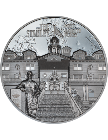 STANLEY Most Haunted Places 2 Oz Silver Coin 10$ Cook Islands 2023