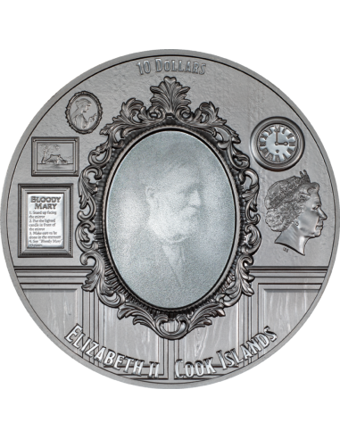 STANLEY Most Haunted Places 2 Oz Silver Coin 10$ Cook Islands 2023