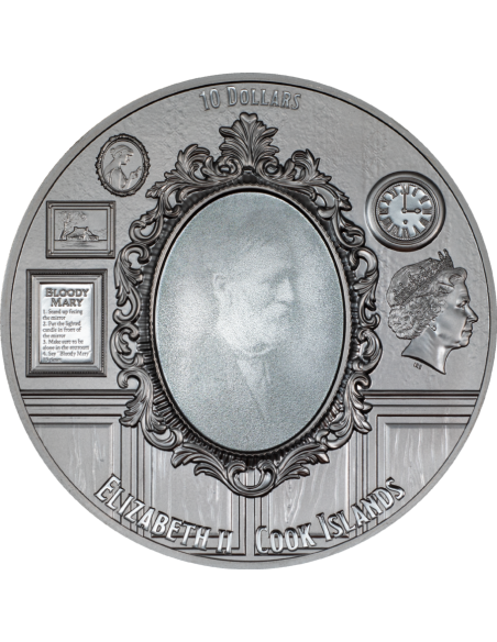 STANLEY Most Haunted Places 2 Oz Silver Coin 10$ Cook Islands 2023