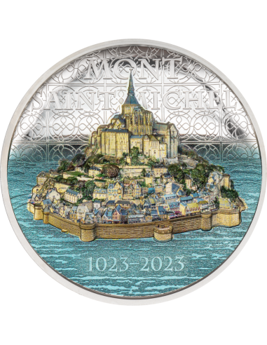 MONT SAINT MICHEL 2 Oz Silver Coin 10$ Cook Islands 2023 - Coins & More - Isole Cook