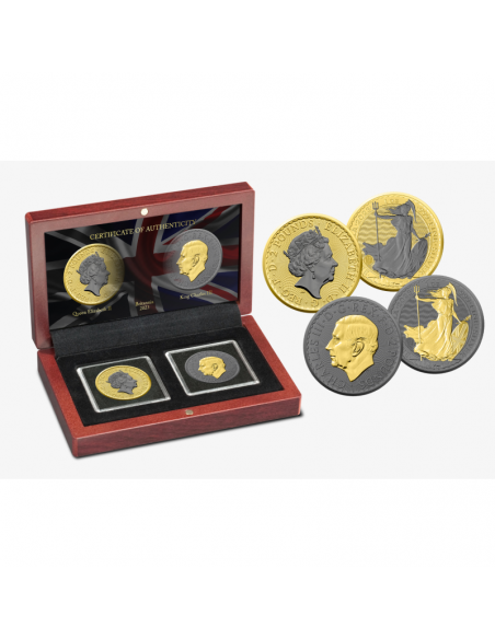 BRITANNIA Set 2x1 Oz Silver Coin 2 Pounds United Kingdom 2023