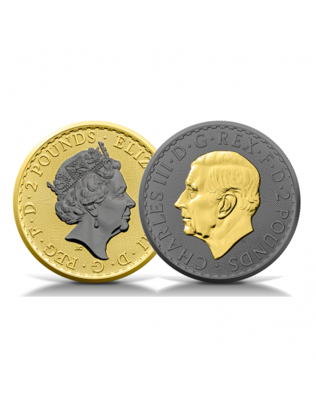 BRITANNIA Set 2x1 Oz Silver Coin 2 Pounds United Kingdom 2023
