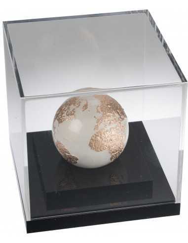 BRIGHT MARBLE Spherical 3 Oz Silver Coin 5$ Barbados 2023 - Coins & More - Barbade