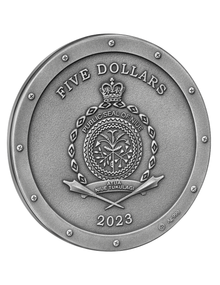 METAL BEE Steampunk 2 Oz Silver Coin 5$ Niue 2023 - Coins & More - Niue