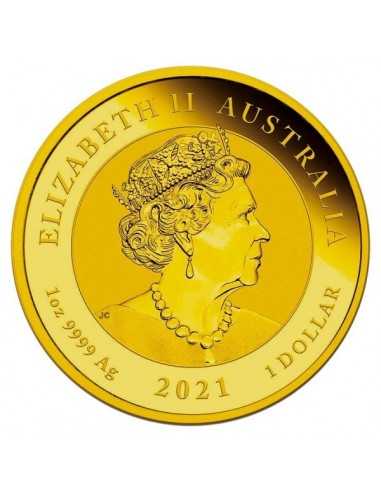 BURNING AUSTRALIAN QUOKKA 1 Oz Silver Coin 1$ Dollar Australia 2021 - Coins & More - Australia