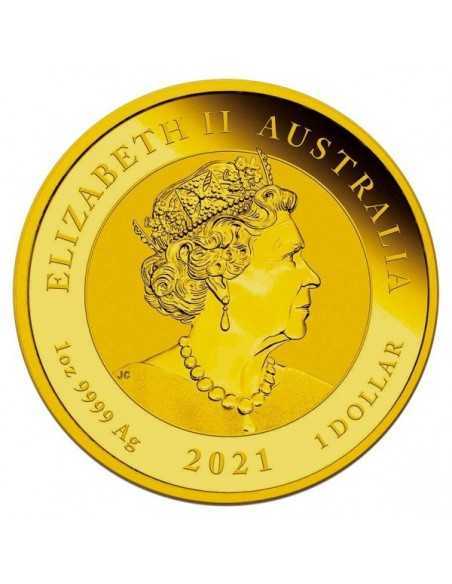 BURNING AUSTRALIAN QUOKKA 1 Oz Silver Coin 1$ Dollar Australia 2021 - Coins & More - Australia