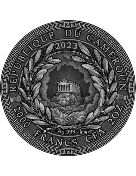 MEDUSA Great Greek Mythology 2 Oz Silver Coin 2000 Francs Cameroon 2023 - Coins & More - Cameroon